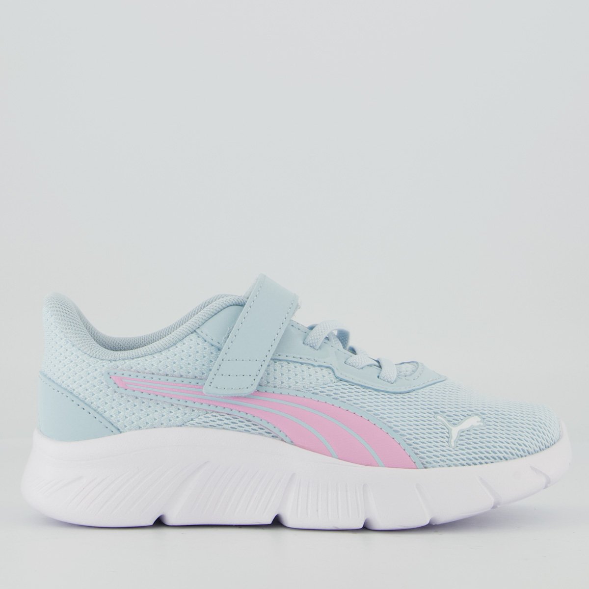 Tênis Puma Flexfocus Modern Ac Infantil Azul e Rosa