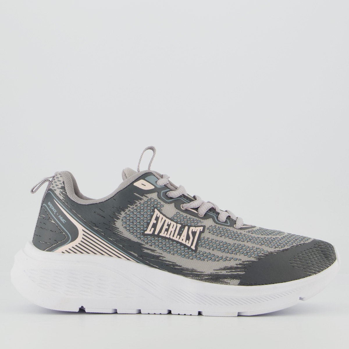 Tênis Everlast Wildcat Feminino Cinza e Rosa
