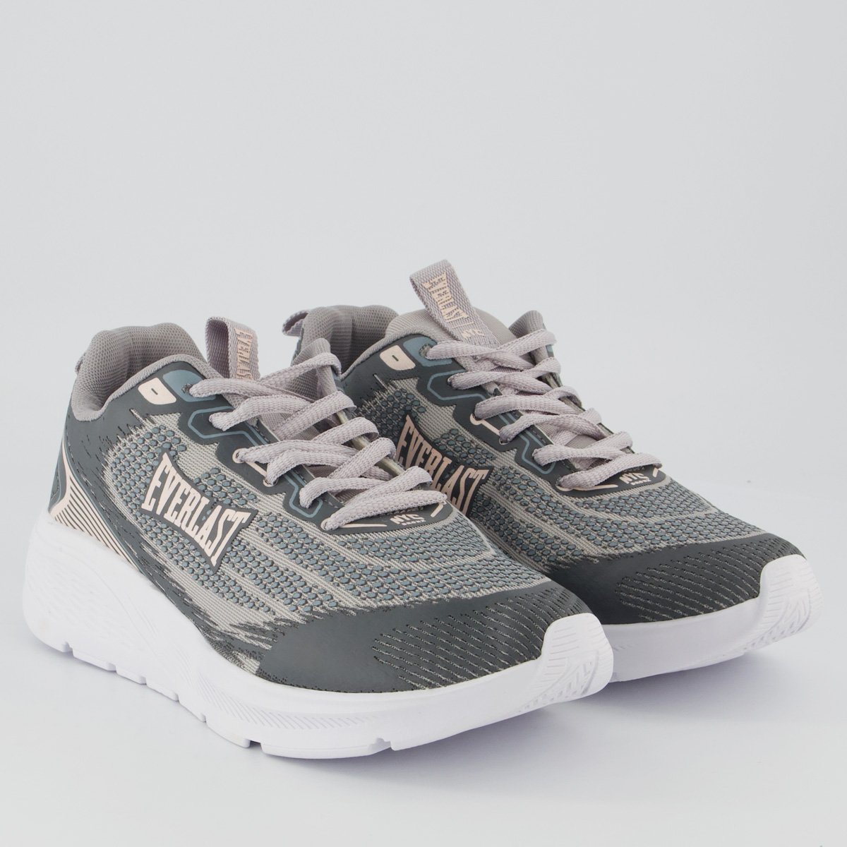 Tênis Everlast Wildcat Feminino Cinza e Rosa Cinza 2