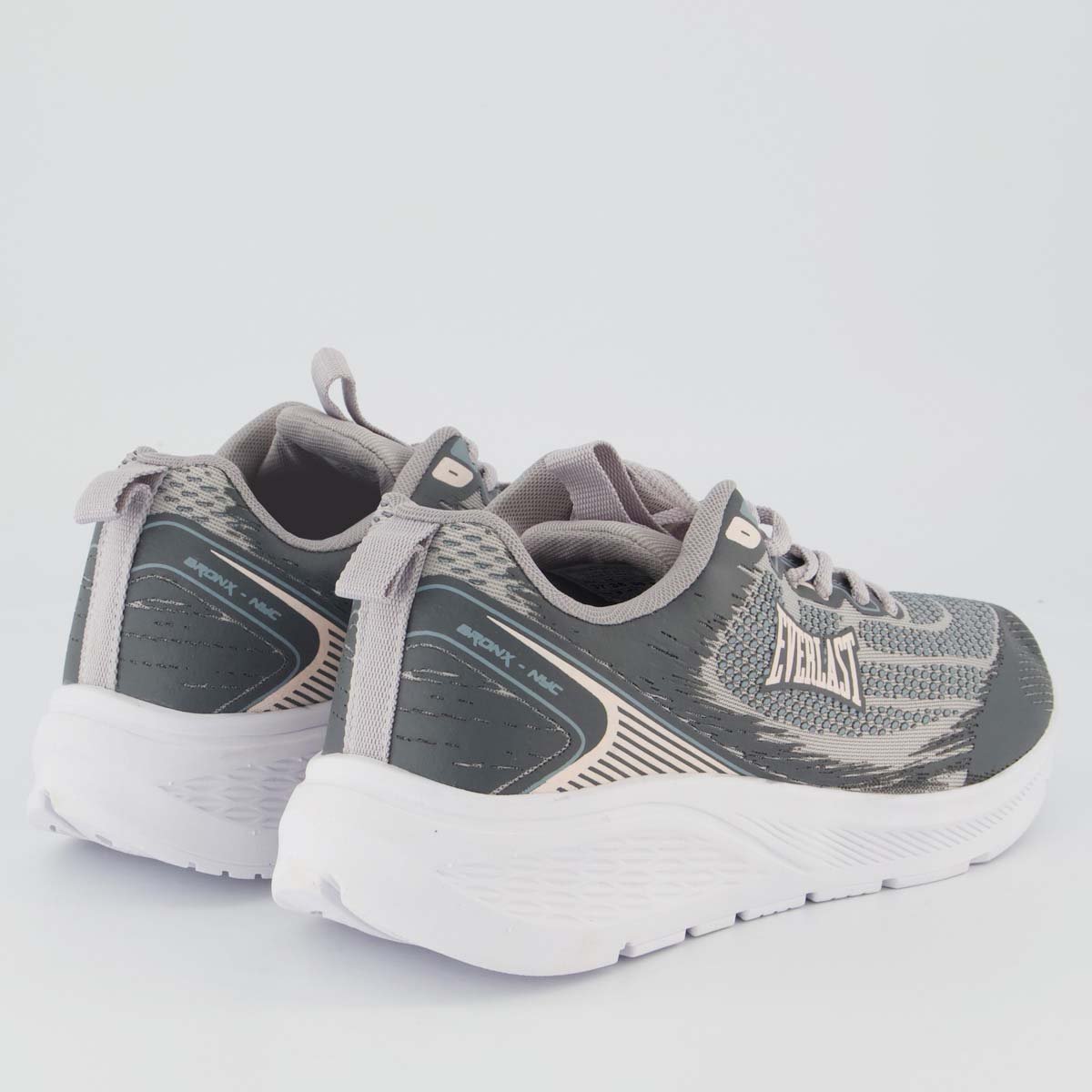 Tênis Everlast Wildcat Feminino Cinza e Rosa Cinza 3