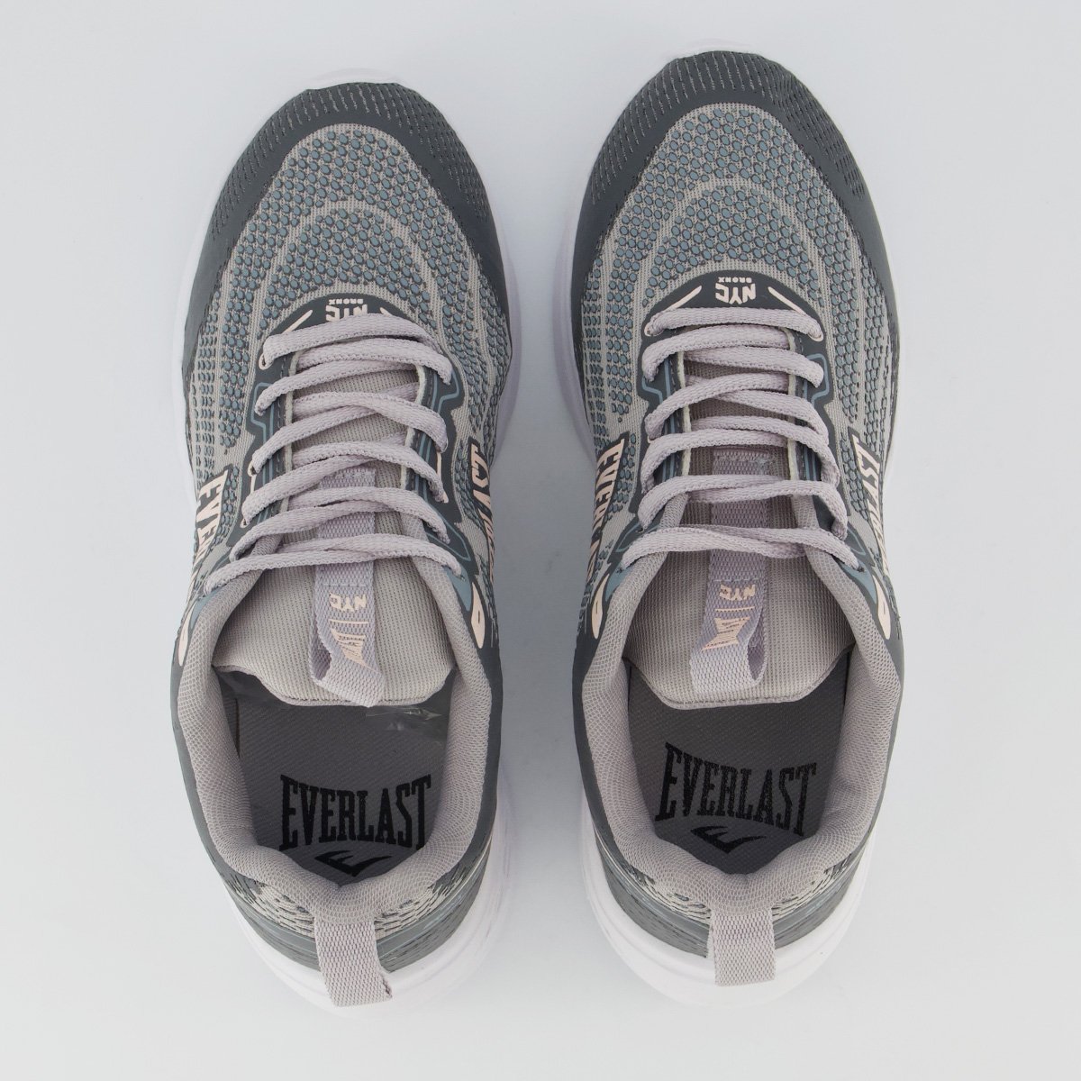 Tênis Everlast Wildcat Feminino Cinza e Rosa Cinza 4