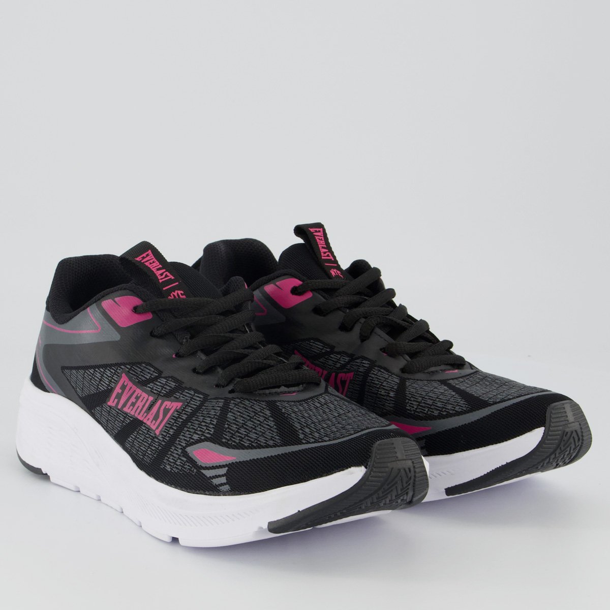 Tênis Everlast Hokus Feminino Preto e Rosa Preto 2