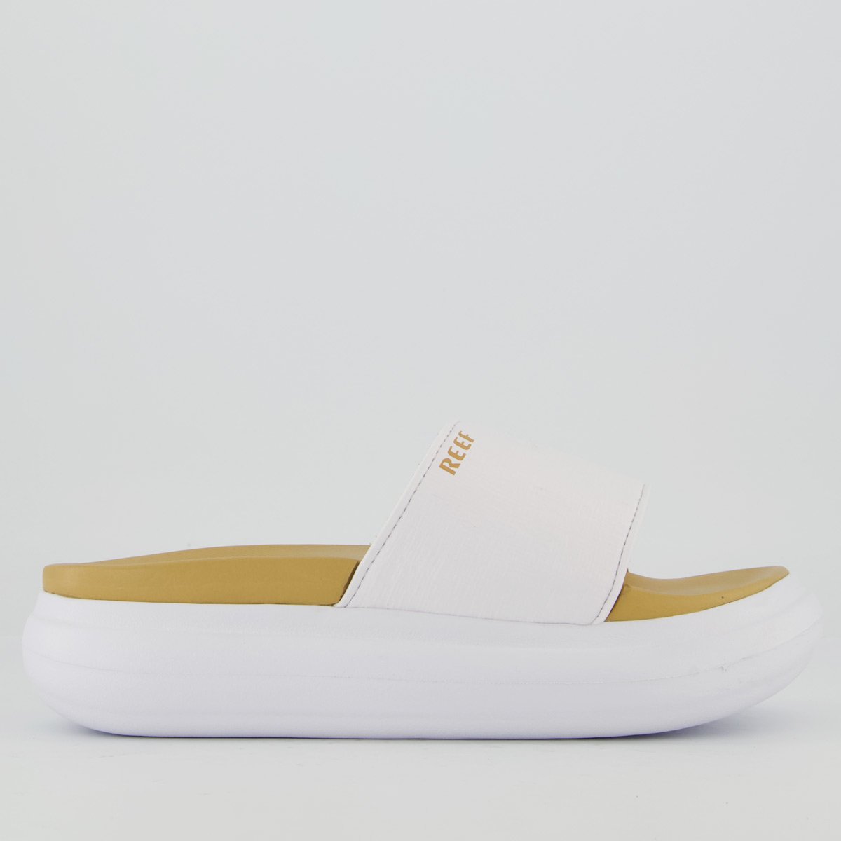 Chinelo Reef Bond Bay Feminino Branco e Bege Branco 2