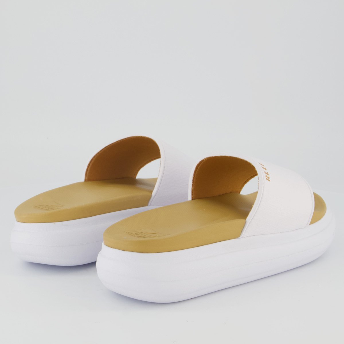 Chinelo Reef Bond Bay Feminino Branco e Bege Branco 4