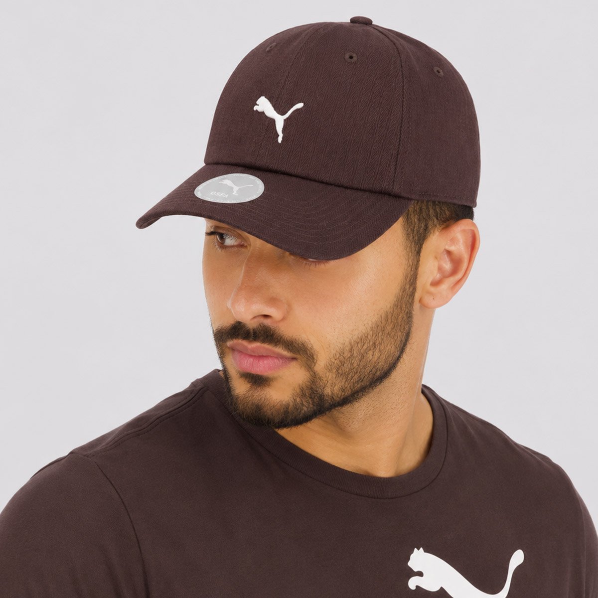Boné Puma Wardrobe Ess Dad Marrom Marrom 5