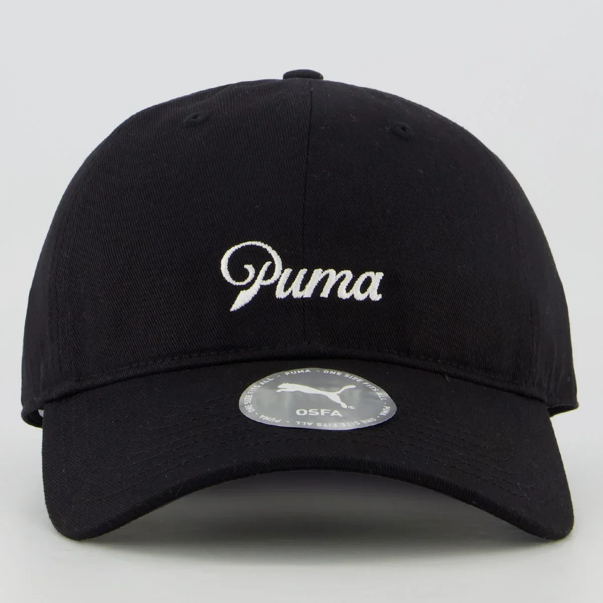 Boné Puma Script Logo Dad Preto Preto 2