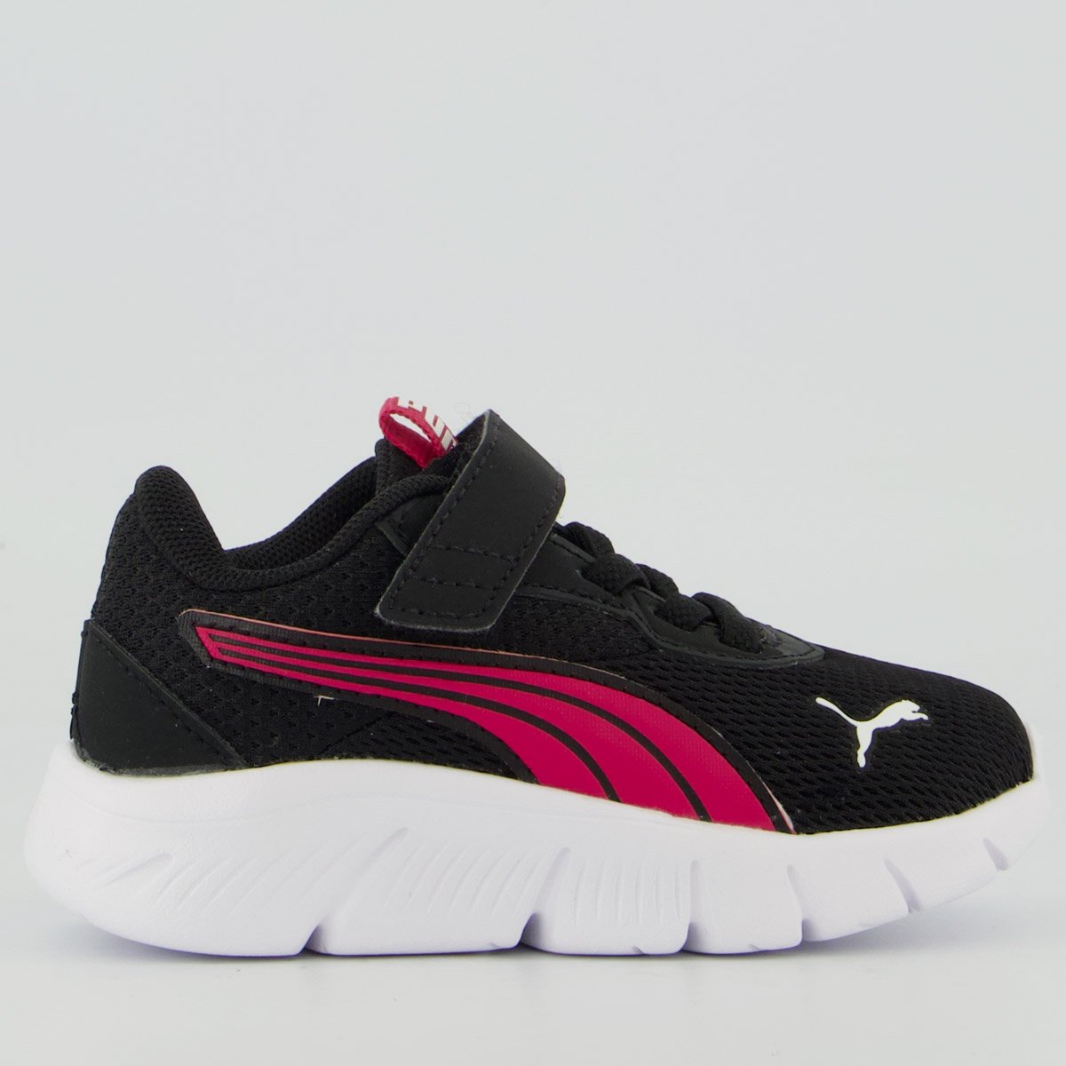 Tênis Puma Flexfocus Modern Ac Infantil Preto e Rosa
