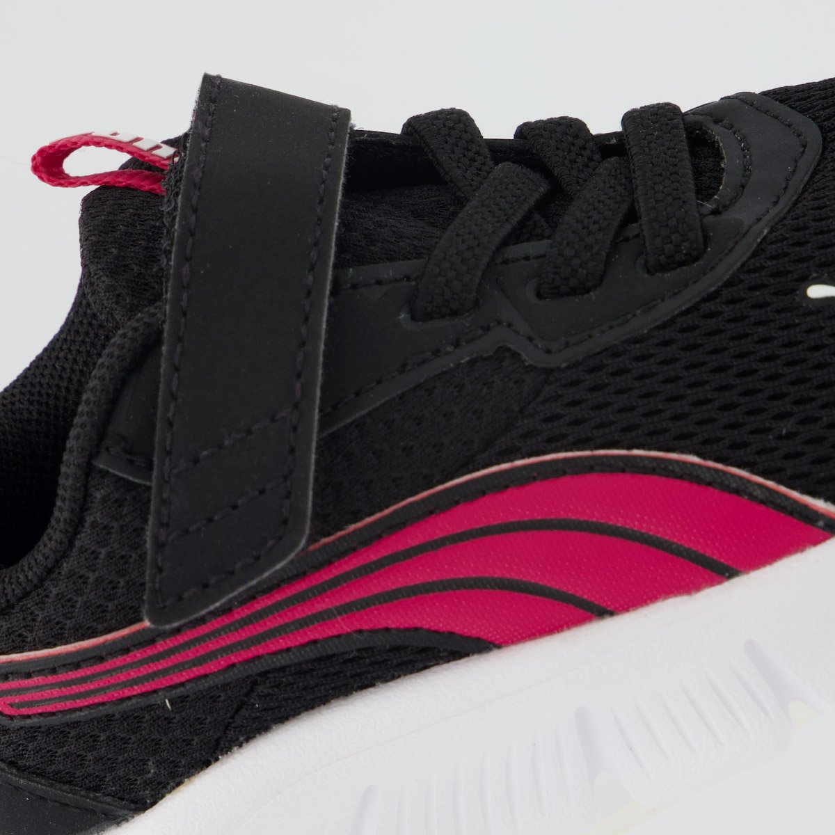 Tênis Puma Flexfocus Modern Ac Infantil Preto e Rosa Preto 7