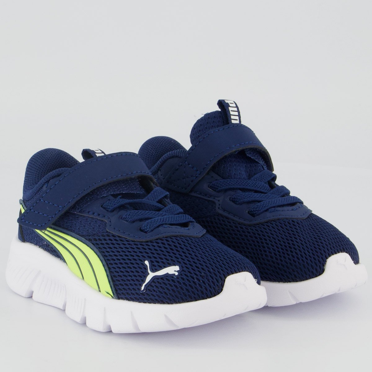 Tênis Puma Flexfocus Modern Ac Infantil Azul e Verde Azul 2