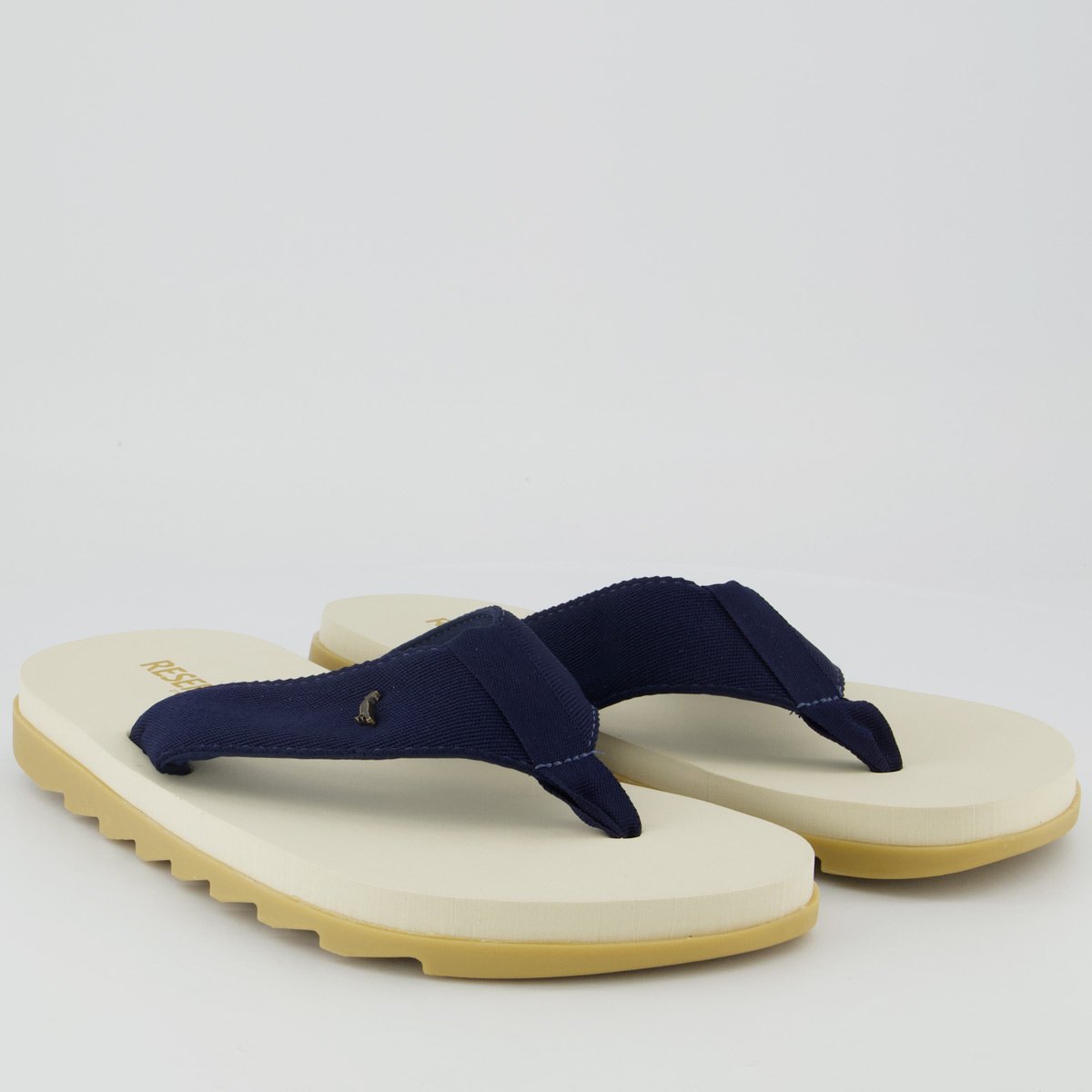 Chinelo Reserva Deck Sport Off White e Marinho Azul Marinho 3
