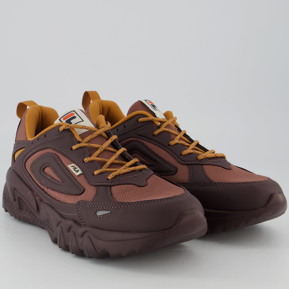 Tênis Fila Venture Tracer Lite Marrom e Amarelo Marrom 2