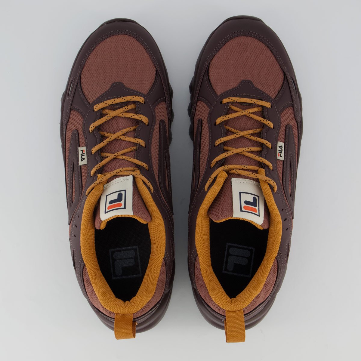 Tênis Fila Venture Tracer Lite Marrom e Amarelo Marrom 4