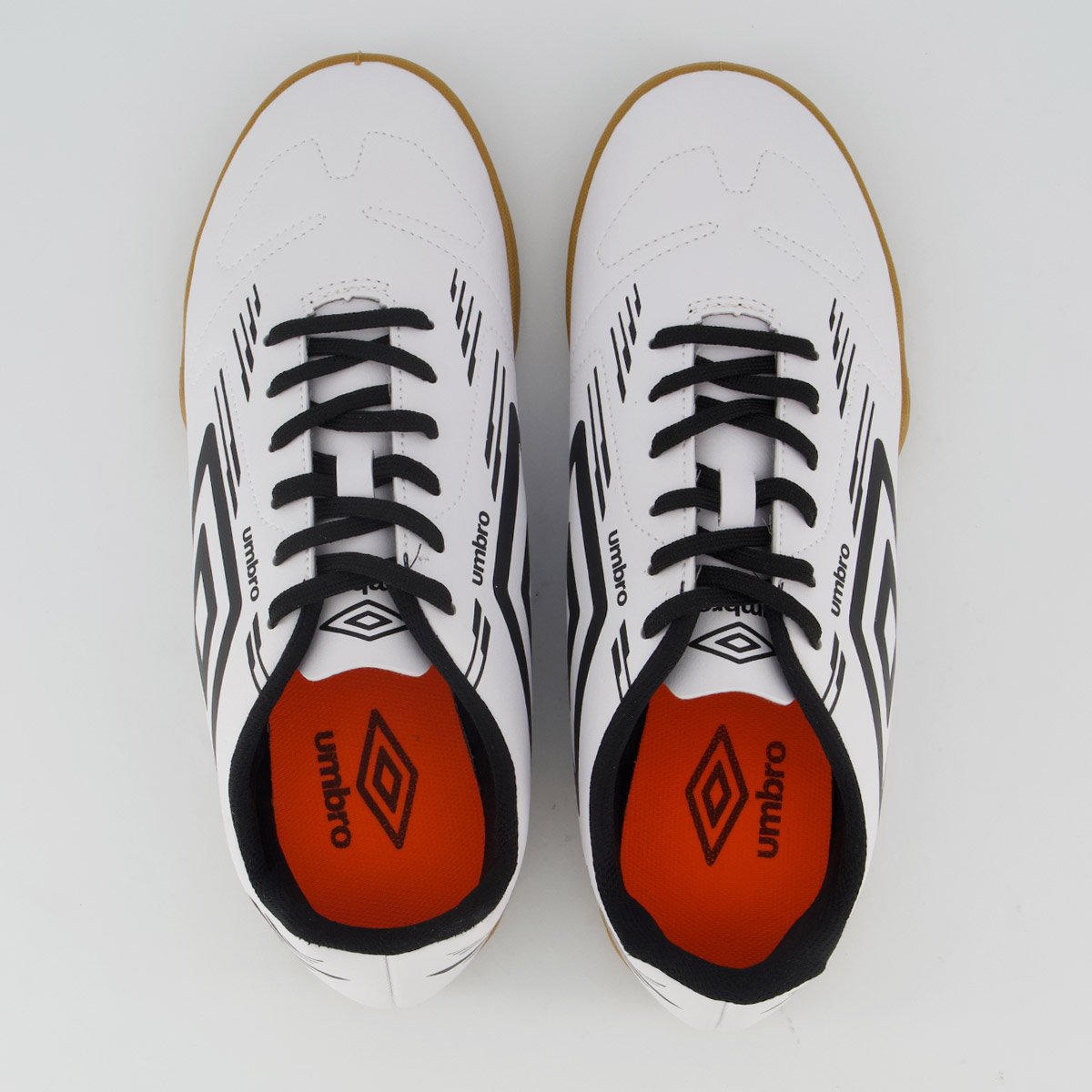 Chuteira Umbro Brave Futsal Branca e Preta Branco 4