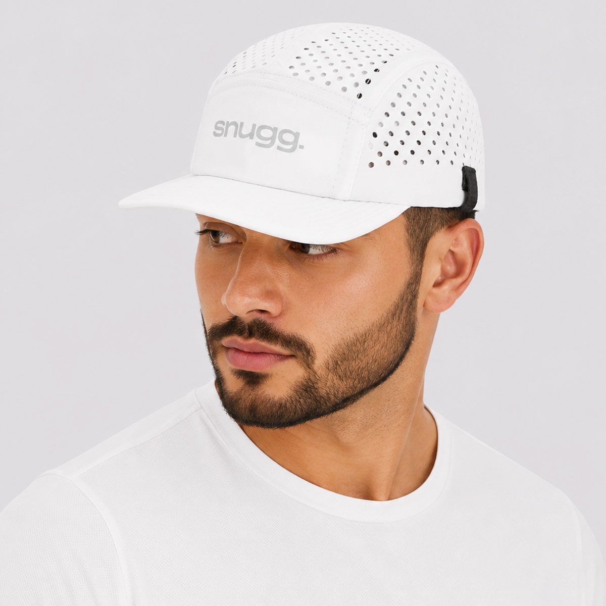 Boné Snugg 5-Panel AirPro Branco Branco 5