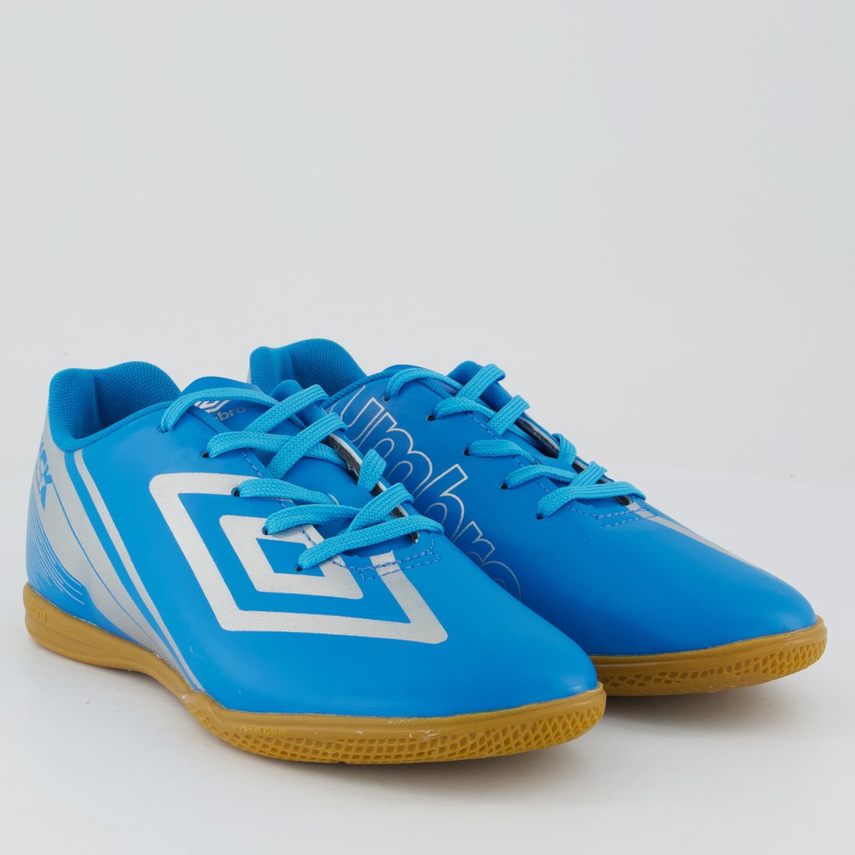 Chuteira Umbro Kick Futsal Juvenil Azul e Prata Azul 2