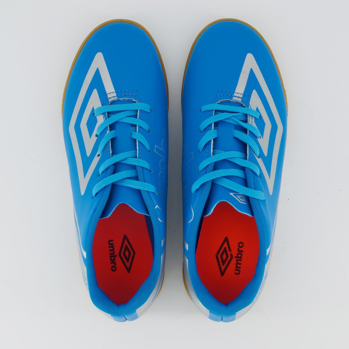Chuteira Umbro Kick Futsal Juvenil Azul e Prata Azul 4