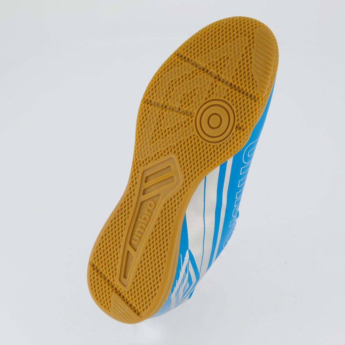Chuteira Umbro Kick Futsal Juvenil Azul e Prata Azul 5