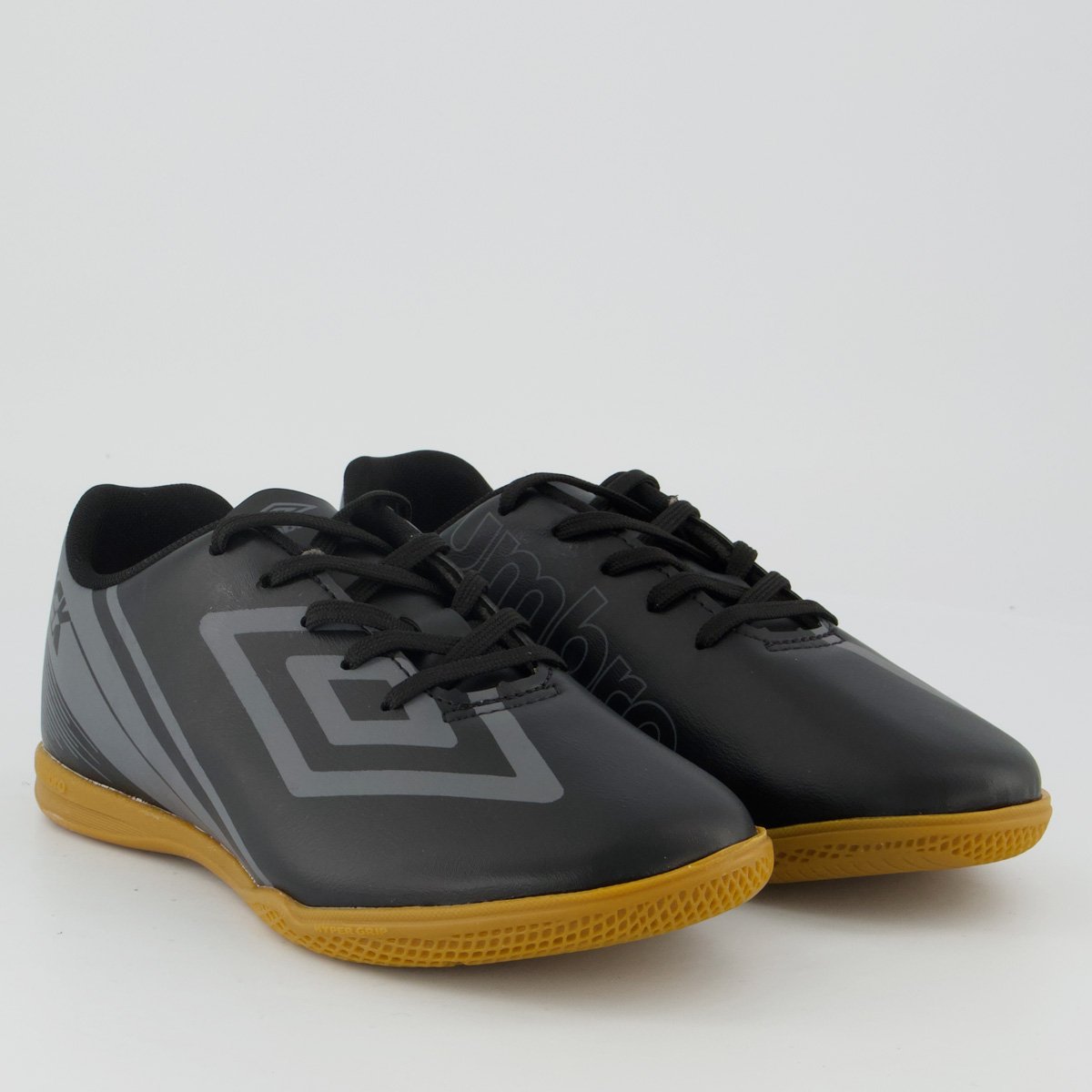 Chuteira Umbro Kick Futsal Juvenil Cinza e Preta Cinza 2
