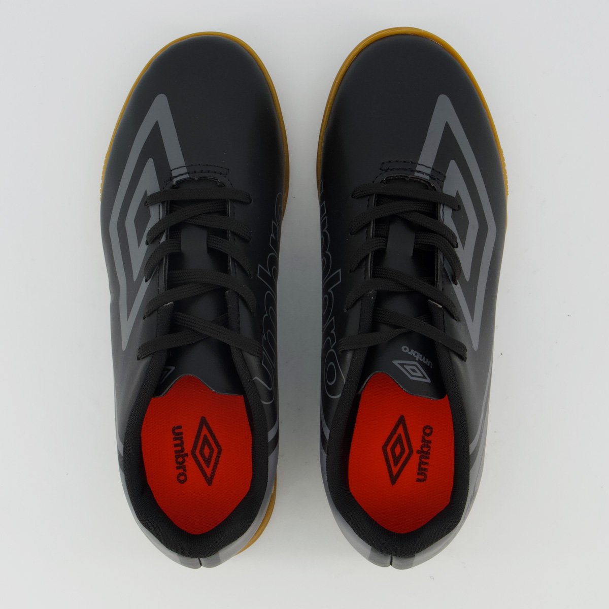 Chuteira Umbro Kick Futsal Juvenil Cinza e Preta Cinza 4