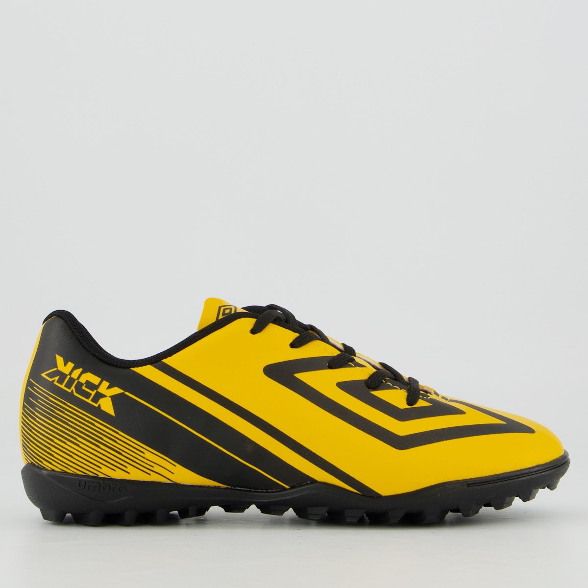 Chuteira Umbro Kick Society Juvenil Amarela e Preta