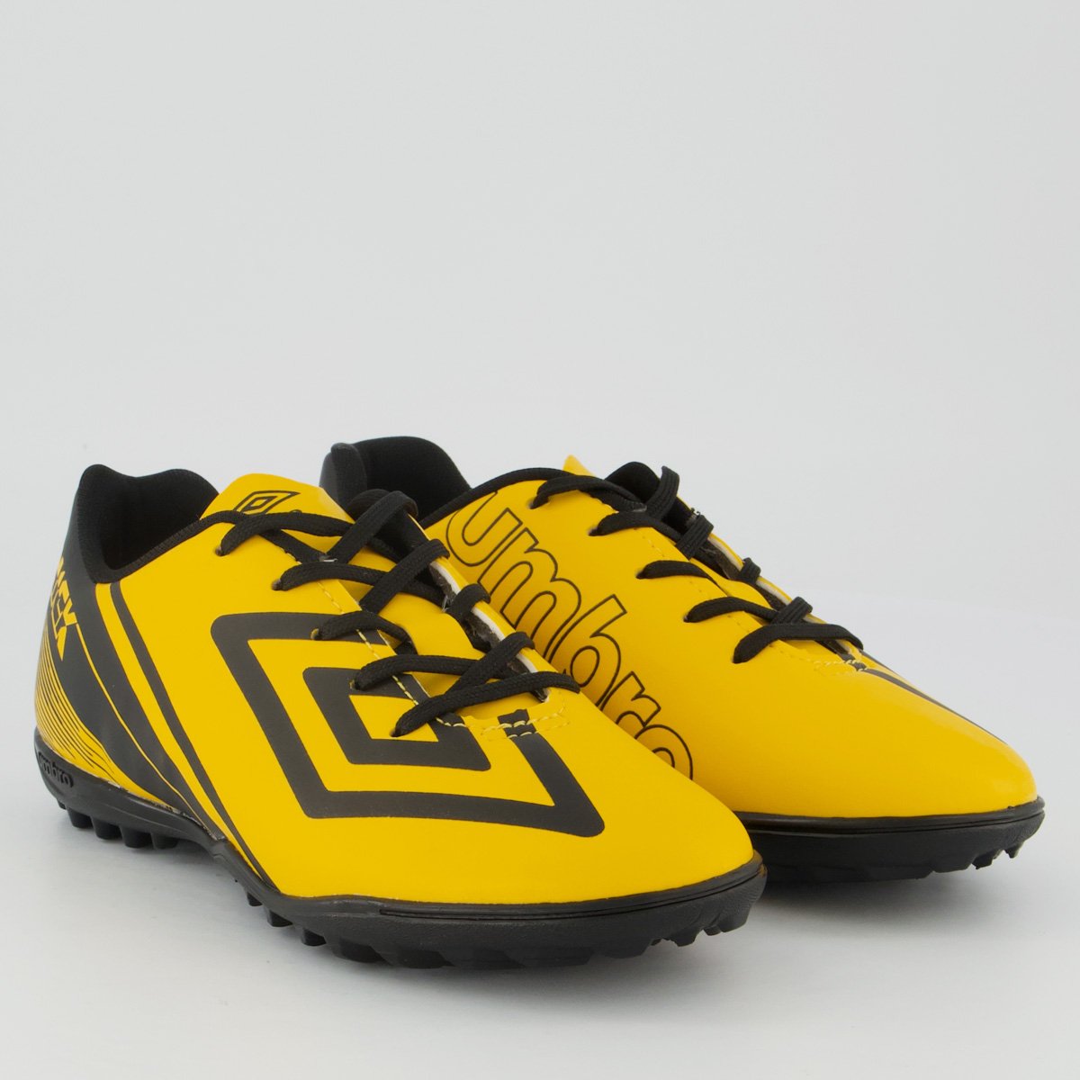 Chuteira Umbro Kick Society Juvenil Amarela e Preta Amarelo 2