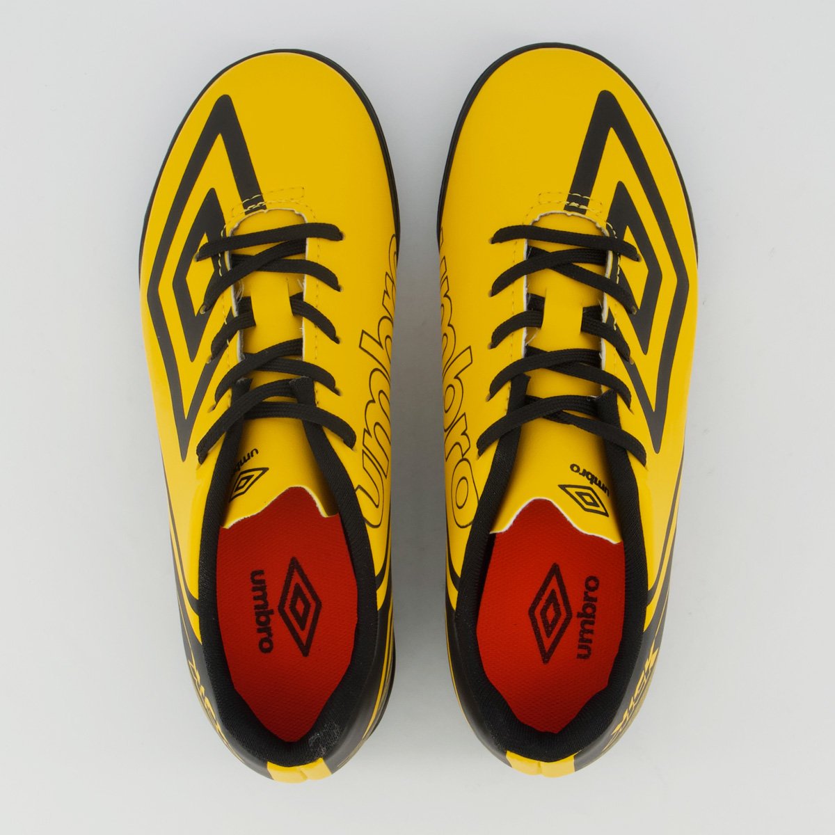 Chuteira Umbro Kick Society Juvenil Amarela e Preta Amarelo 4