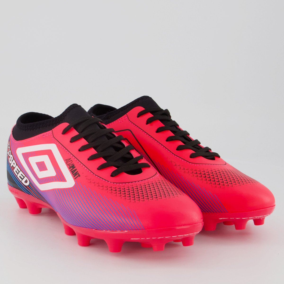 Chuteira Umbro Top Speed League Campo Rosa e Branca Rosa 2
