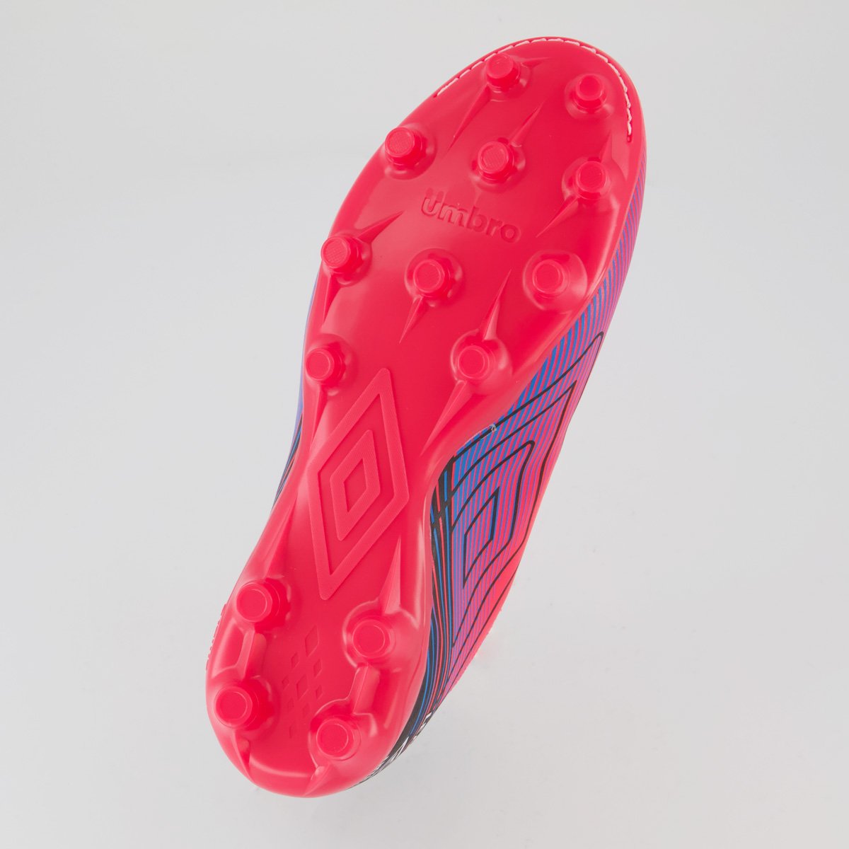 Chuteira Umbro Top Speed League Campo Rosa e Branca Rosa 5