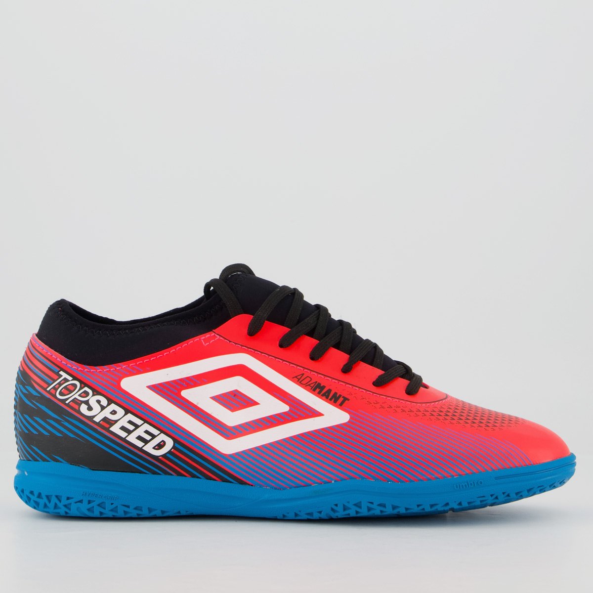 Chuteira Umbro Top Speed League Futsal Rosa e Azul