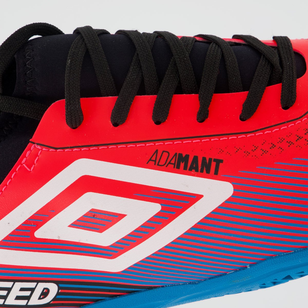Chuteira Umbro Top Speed League Futsal Rosa e Azul Rosa 7