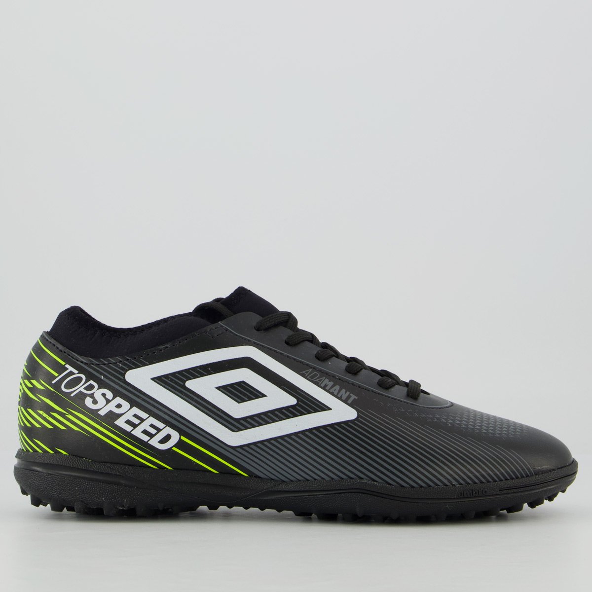 Chuteira Umbro Top Speed League Society Preta e Branca