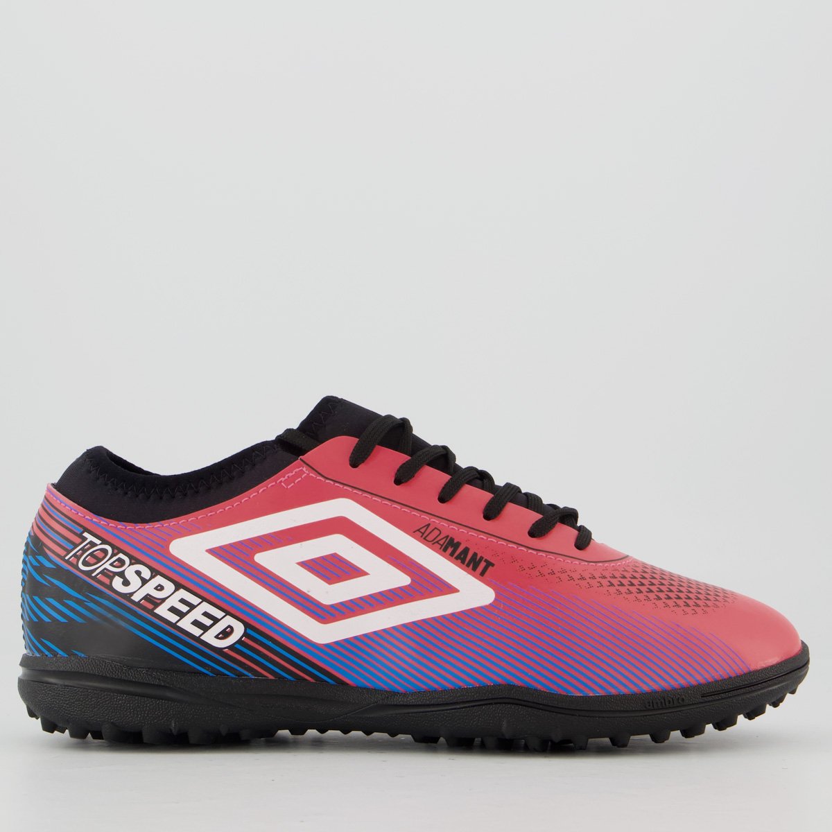 Chuteira Umbro Top Speed League Society Rosa e Preta