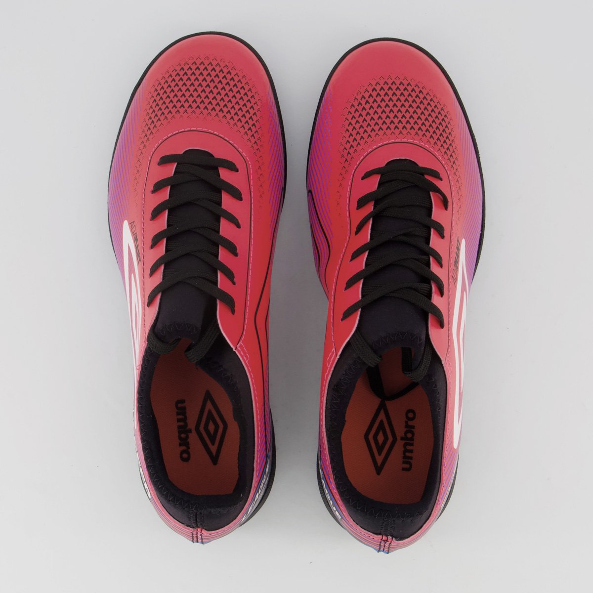 Chuteira Umbro Top Speed League Society Rosa e Preta Rosa 4