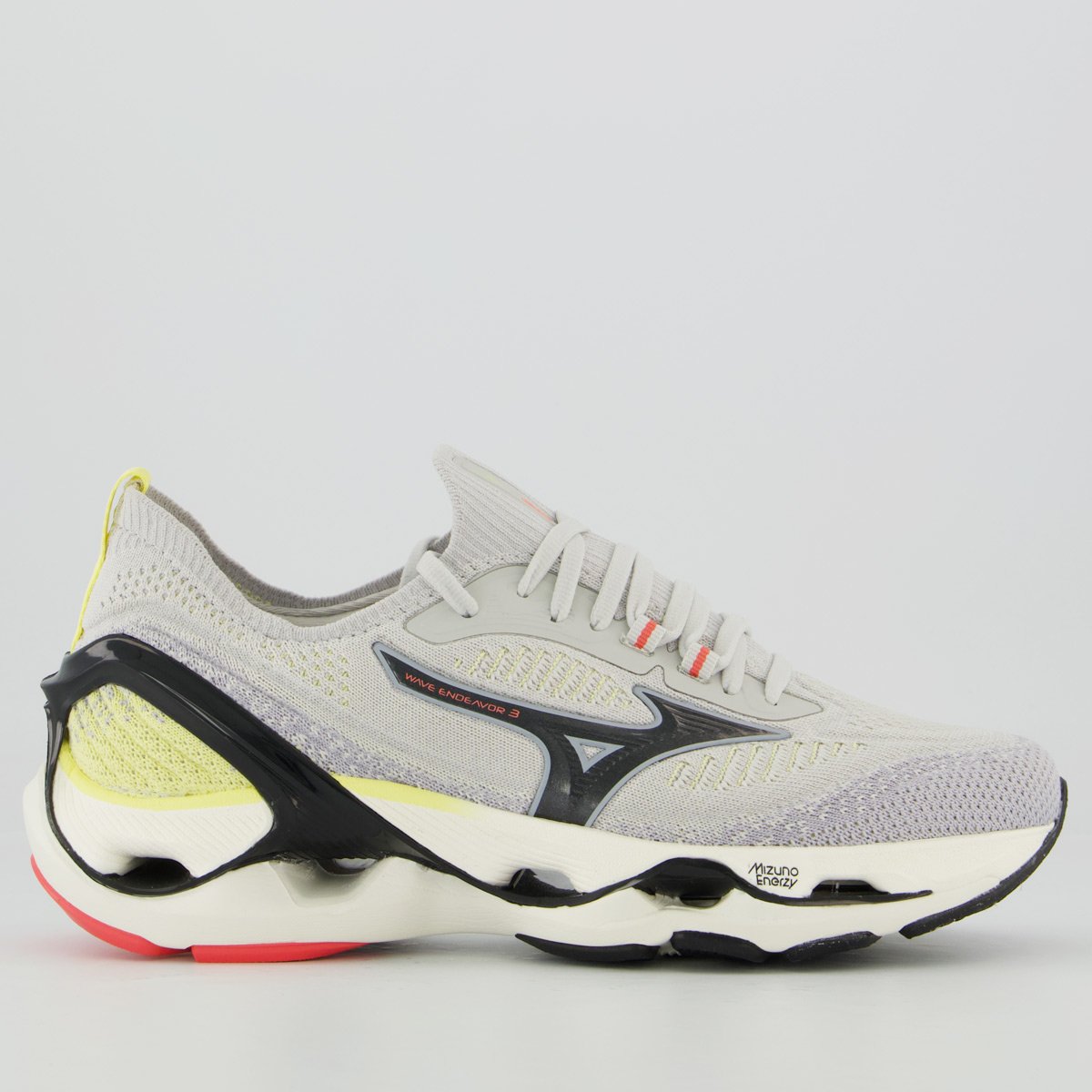 Tênis Mizuno Wave Endeavor 3 Feminino Cinza e Preto