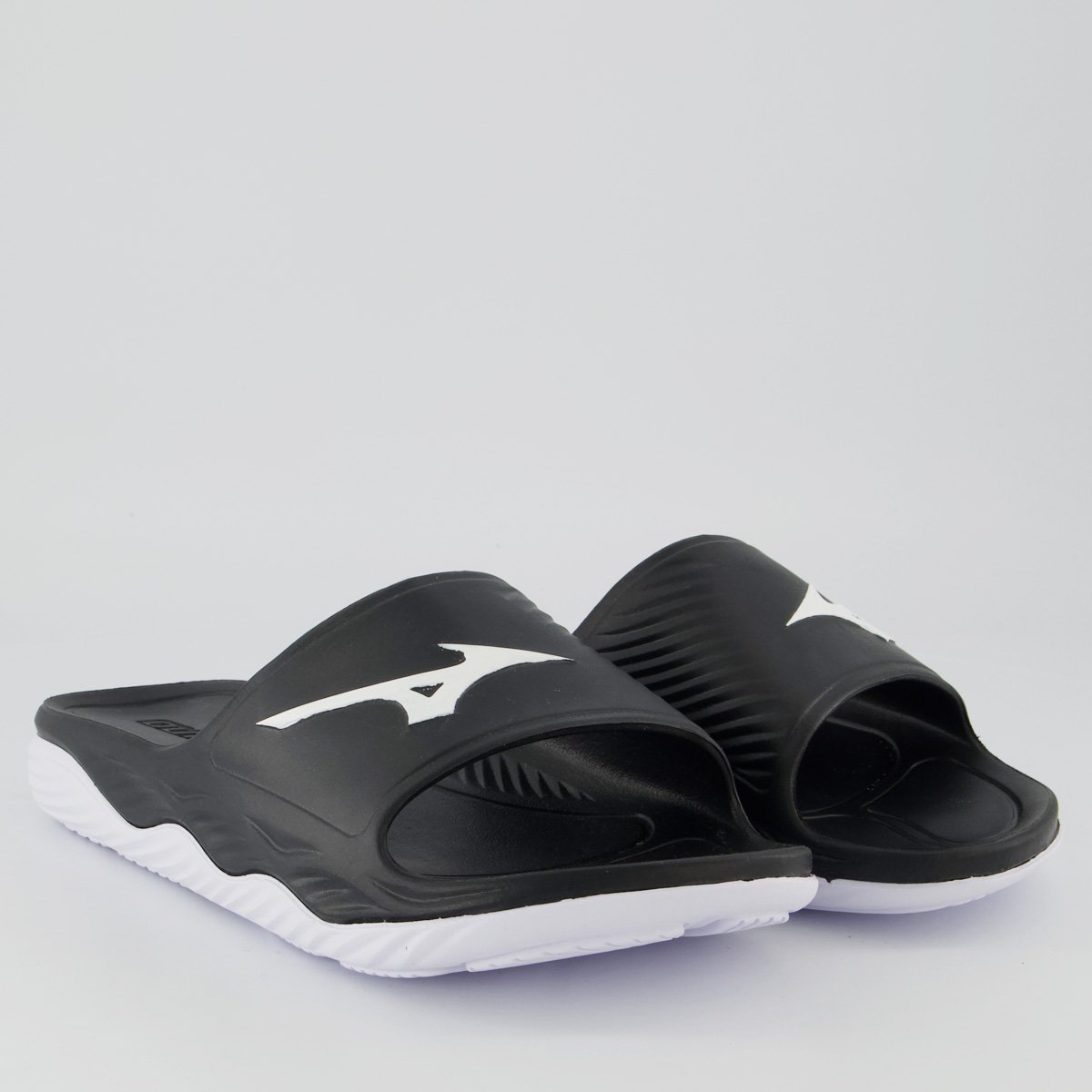 Chinelo Mizuno Enerzy Preto e Branco Preto 3