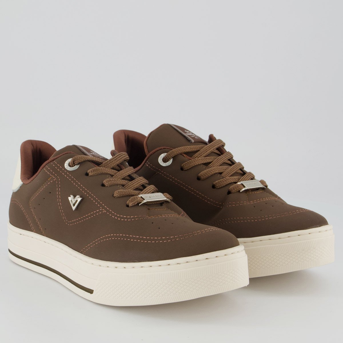 Tênis Via Marte V027 Feminino Marrom Escuro Marrom 2