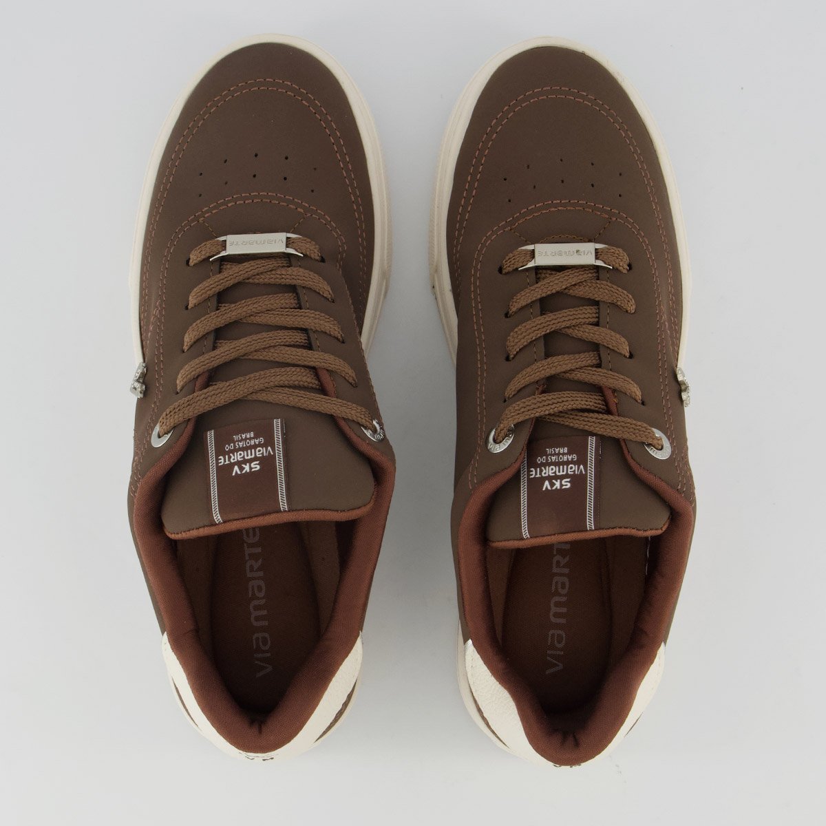 Tênis Via Marte V027 Feminino Marrom Escuro Marrom 4