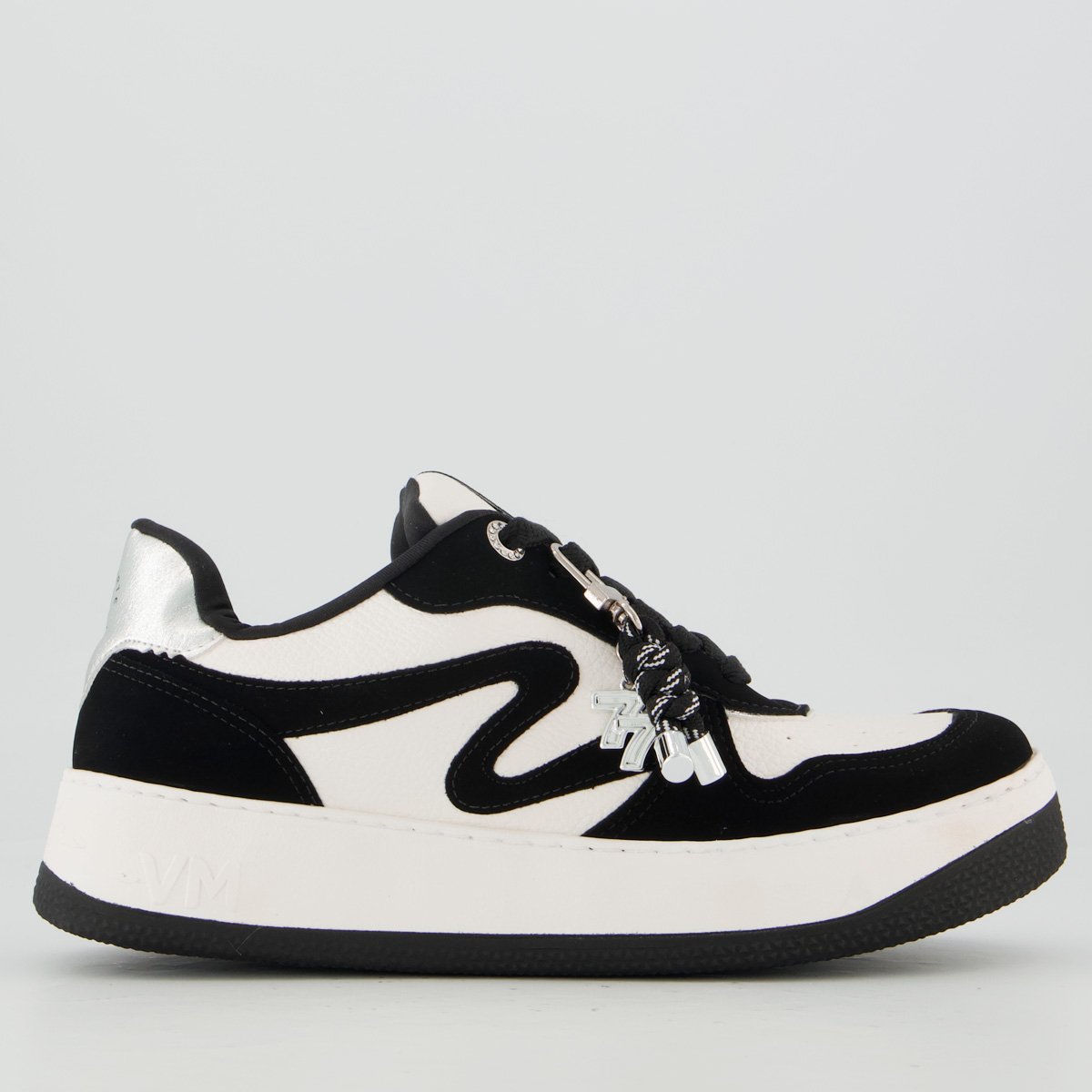 Tênis Via Marte V209 Feminino Branco e Preto