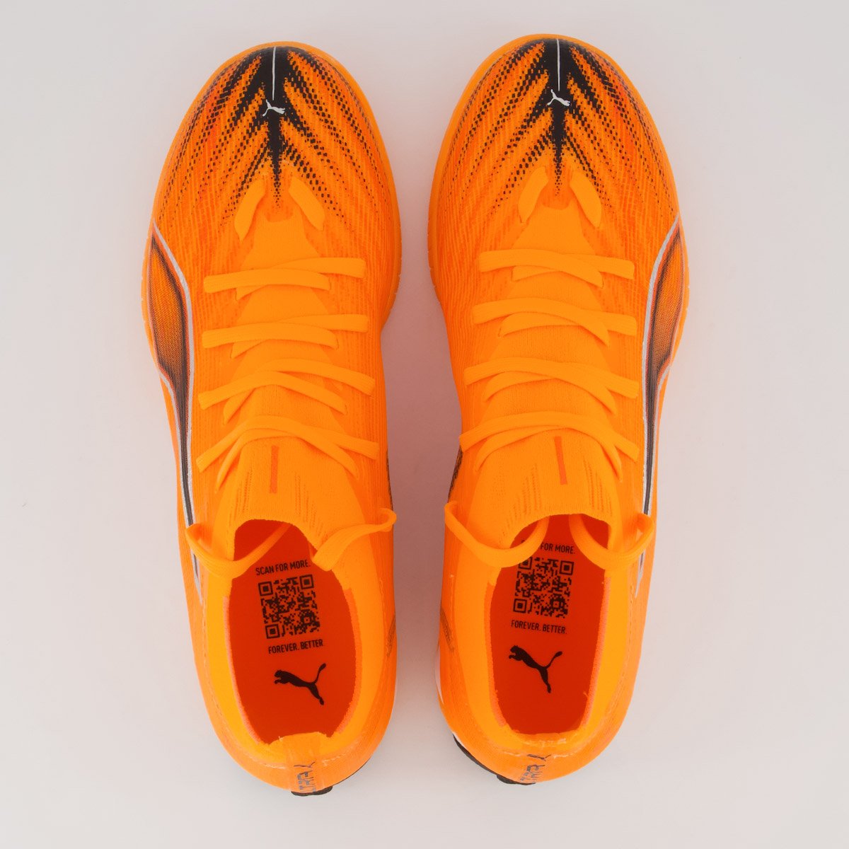Chuteira Puma Ultra 6 Match+ TT Society Laranja e Preta Laranja 4