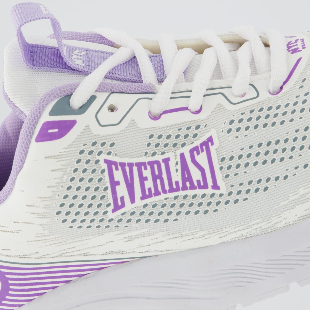 Tênis Everlast Wildcat Feminino Branco e Lilás Branco 7