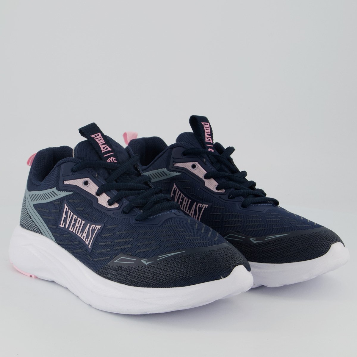 Tênis Everlast Rush Feminino Marinho e Rosa Azul Marinho 2