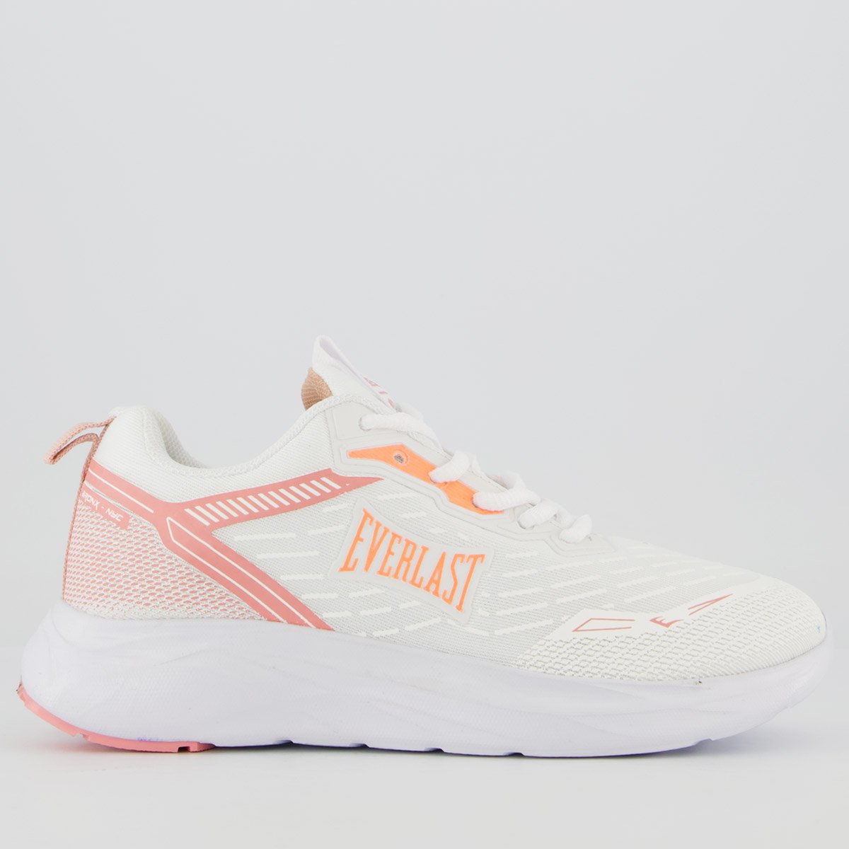 Tênis Everlast Rush Feminino Branco e Laranja