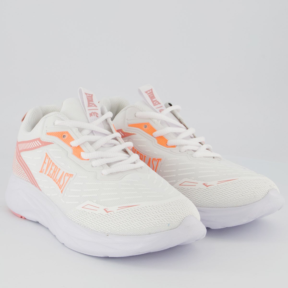 Tênis Everlast Rush Feminino Branco e Laranja Branco 2