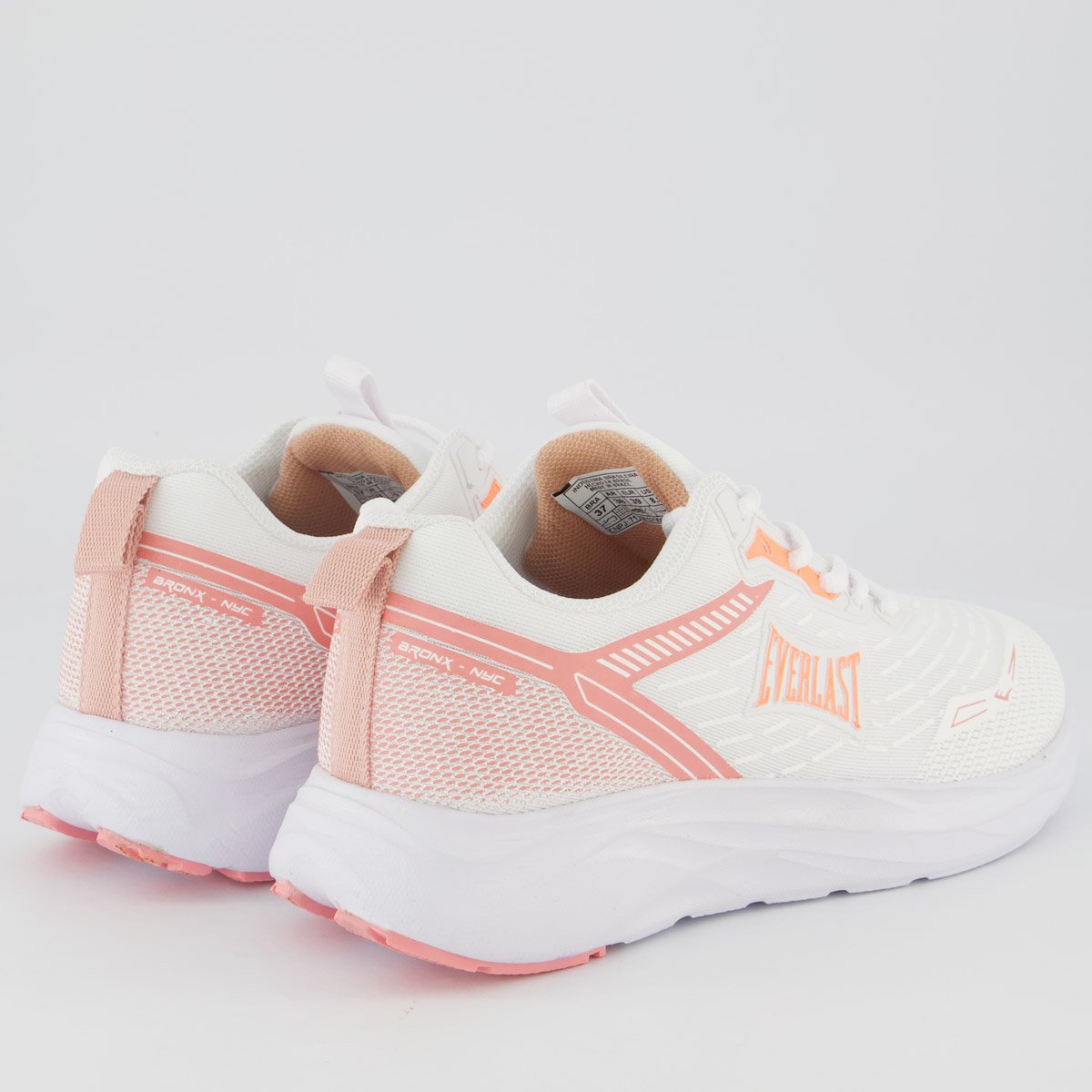 Tênis Everlast Rush Feminino Branco e Laranja Branco 3