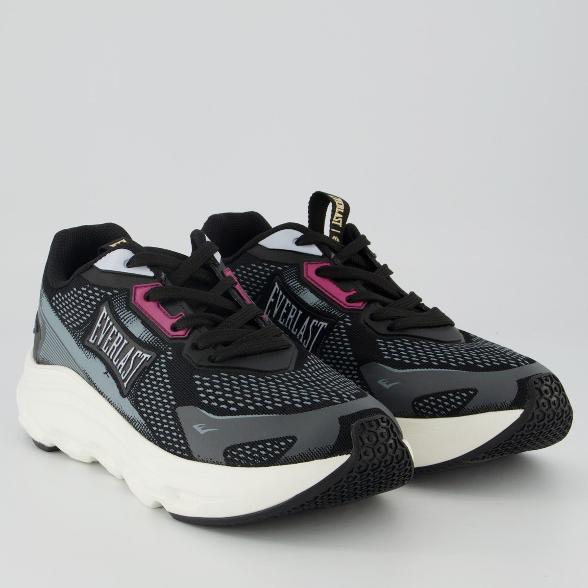 Tênis Everlast Ghost Feminino Preto e Rosa Preto 2