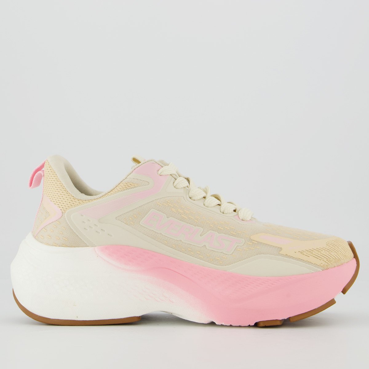 Tênis Everlast Strattos Feminino Bege e Rosa