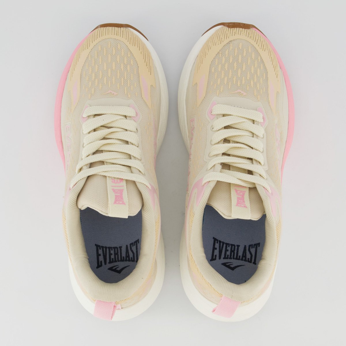 Tênis Everlast Strattos Feminino Bege e Rosa Bege 4