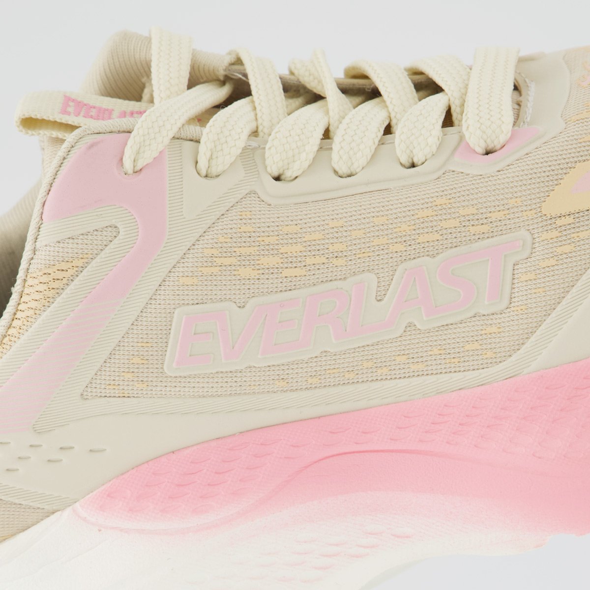 Tênis Everlast Strattos Feminino Bege e Rosa Bege 7