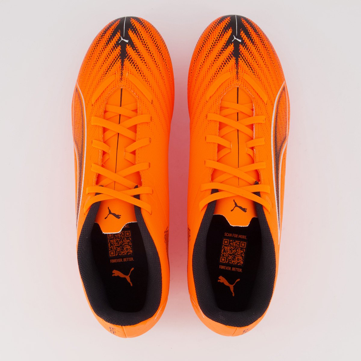 Chuteira Puma Ultra 6 Play Campo Laranja e Preta Laranja 4