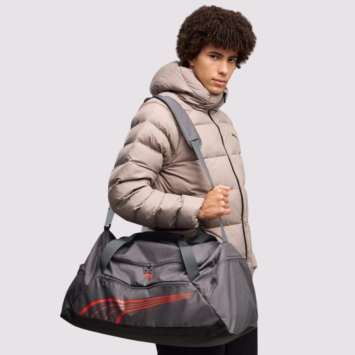 Bolsa Puma Fundamental Medium S Esportiva Cinza Cinza 2